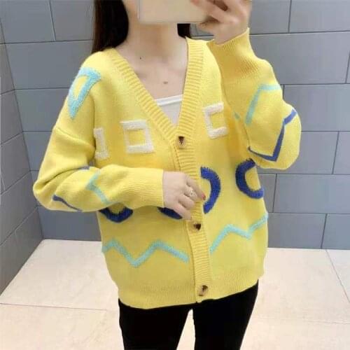 Womens Cardigan Christmas Sweater Woman Long Sleeve Sweaters Loose Knitted Women Sweaters Oversized