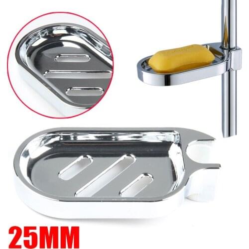 1/2Pcs Soap Dishes 25mm ABS Soap Plates Bathroom Soap Storage Rack Drain Shower Hose Supply Soap Dish Kitchen Sponge Holder