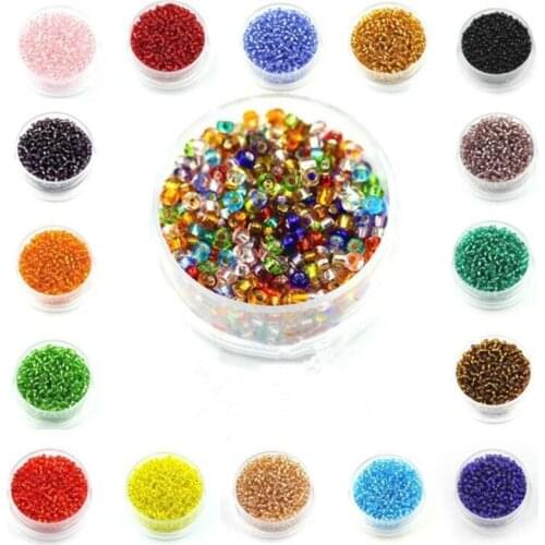 1 Bottle 2mm Round Sphere Glass Ball Loose Beads Crystal Handmade For Bracelets Making DIY Jewelry Wholesale