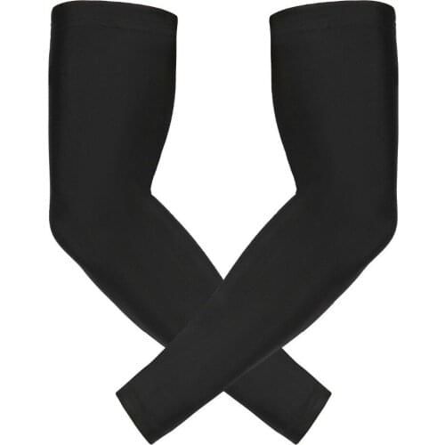 1Pair Outdoor Cooling Arm Sleeves Cover UV Block Sun Protection Sports Stretch Motorcycle Bicycle Basketball Football Running