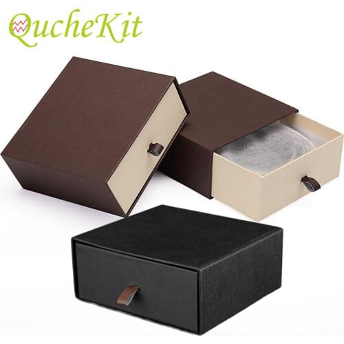 1pcs Cardboard Jewelry Set Gift Box Ring Necklace Bracelets Storage Box With Lid Wedding Birthday Christmas Gift Packaging Box