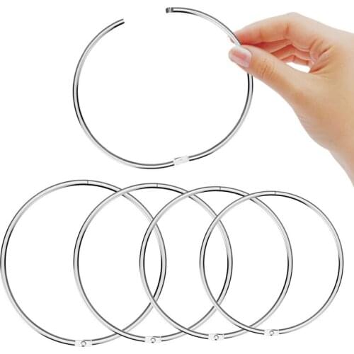 20 Pcs/set Metal Binding Ring School Office Simple Manual Books Diary Loose-leaf Binding High Quality Portable Steel Key Ring