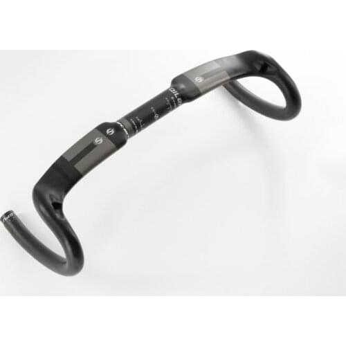 2017 Newest gray QILEFU Road bicycle racing matte 3K UD full carbon fiber bike handlebar light 31.8*400/420/440mm Free shipping
