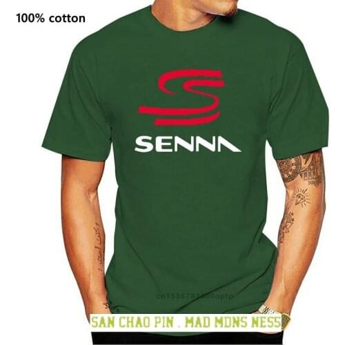2019 Summer Fashion MenS Ayrton Senna Legend Racer T-Shirt T Shirt Double Side Tees