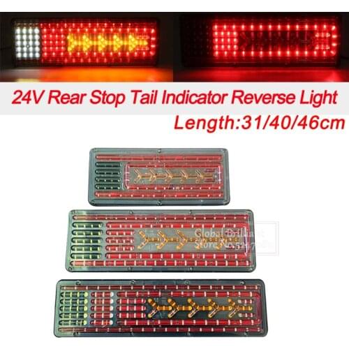 2x 24V Dynamic LED Car Truck Tail Rear Light Turn Signal Rear Brake Lights Reverse Signal Lamp Trailer Lorry Camper Carav Van