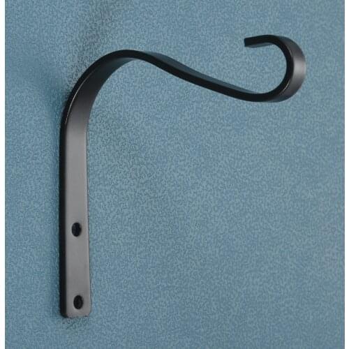 5 inch Bending Iron Flowerpot Plant Outdoor Basket Hanger Hanging Bracket Flower Plant Pot Basket Hook Home Decor 4/2/1 PC