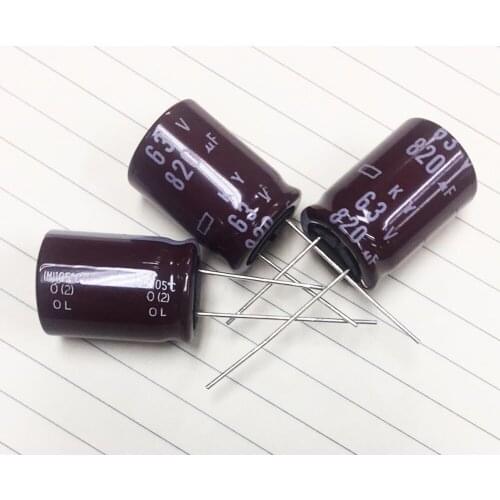 63v 820uf 100% Original New NCC KY Electrolytic Capacitor Capacitance Radial 18x26mm 16x26mm
