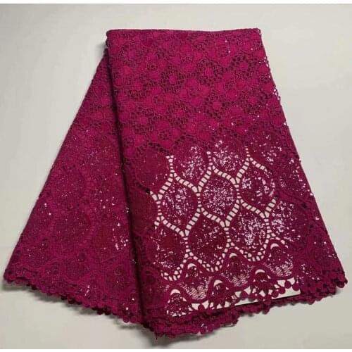 African Mesh Lace Fabric 2021 High Quality French Milk silk Sequin Guipure Cord Lace Latest Nigeria Lace Fabric For Sewing Dress