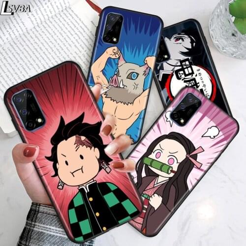 Anime Demon Slayer For Realme V15 V5 V3 Q2 Q2i X50 X7 X3 superzoom X2 C17 C15 C12 C11 C3 C2 Pro 5G Soft Phone Case