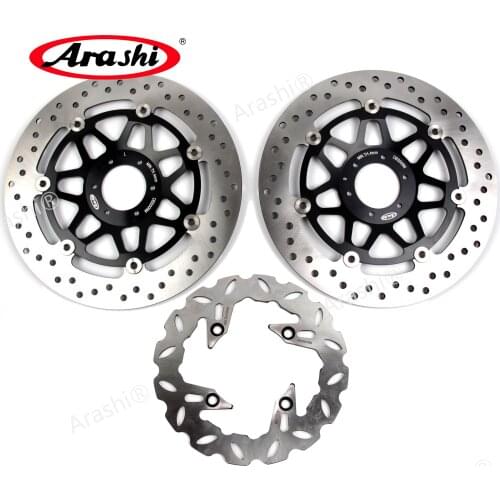 Arashi 1 Set For HONDA CB 400 VTEC 1999 - 2015 CNC Floating Front Brake Disk Rear Brake Disc Rotor CB400 2008 2009 2010 2011