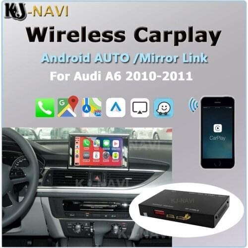 Wireless Apple CarPlay Android Auto Interface For Audi 2010-2011 A6 MMI with Mirror Link AirPlay Car Play USB