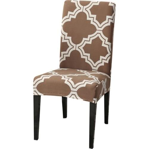 Four Seasons Elastic Printing Dining Chairs Slipcover Removable Anti-dirty Living Room Seat Case Stretch Chair Cover For Banquet