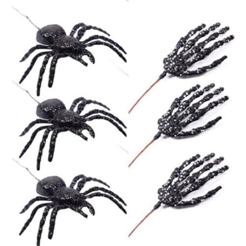 Halloween Decorative Accessories Ghost Festival Decorative Sequins Ghost Hand Spider Pendant Props Party Decorations YK68
