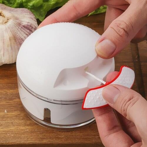 Stainless Steel + PP Multifunction Manual High Speedy Grinder Vegetable Meat Shredder Garlic Pounder Kitchen Accessories Tools