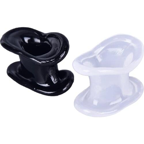 Male Scrotal Bound Ring Silicone Scrotum Stretcher Chastity Penis Ring Sex Toys For Men Cock Cages Fit For All Size