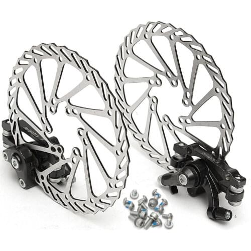 160MM MTB Bike Mechanical Disc Brake Front and Rear Brake Set Bike Brake Pads Brakes Bike Brake Pads