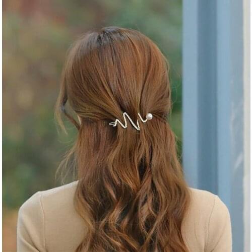 2020 New Trend Women Metal Hair Clip Geometric Hairpin Gold Moon Round Hairgrip Barrette Girls Hair Accessories