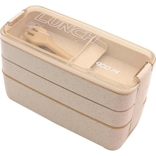 New Lunch Container Portable Lunch Box For School Office Worker Student 3-layer Heating Lunch Box Container Drop Shipping