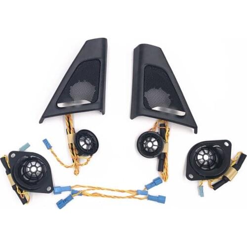 Car front door speaker for BMW f10 f11 tweeter cover audio trumpet head treble high range twitter horn frame trim better sound