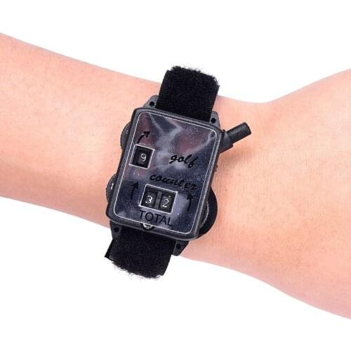 Golf Score Stroke Counter Count Watch Putt Counter Scoring Device with Wristband &T8