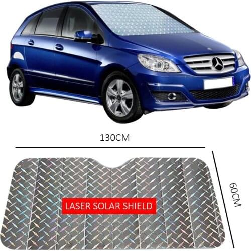 Dropshipping Car Reflective Anti-radiation Sunscreen Insulation Sun Visor Auto Summer Sun Protection Heat Decor Accessories