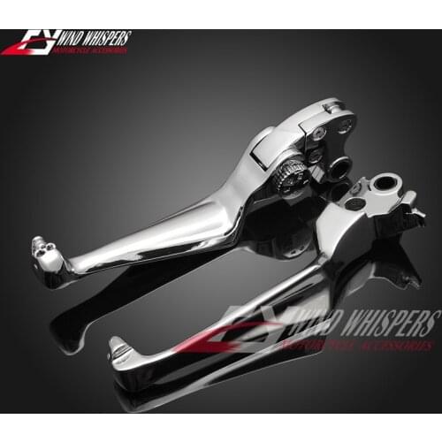 Motorcycle skull adjust brake clutch levers For Harley Fat Boy Dyna Electra Glide 1997-2003 Sportster XLH