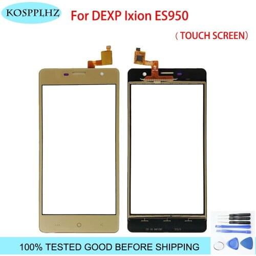 For DEXP Ixion ES950 Touch Screen Panel Front Glass Sensor For DEXP Ixion ES950 Cell Phone Glass Lens + Free tools