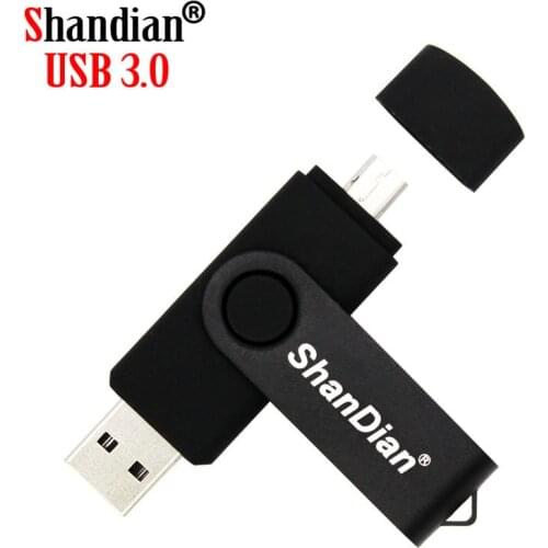 SHANDIAN USB 3.0 OTG USB Flash Drive 128gb High Speed Pen Drive 64gb 32gb 16gb 8gb memory stick OTG U disk