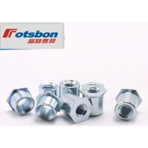 SO-M5-3/4/6/8/10/12/14/16/18/20/22/25 Thru-Hole Threaded Standoffs,Carbon Steel,Zinc Plating,In Stock