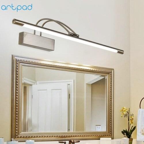 Modern Makeup Mirror Lights Adjustable LED Bathroom Wall Lamp 41/48/61/81CM Dimmer Shower Make up Room Dressing Room Fixtures