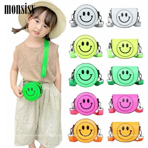 Monsisy Baby Girl Coin Bag Purse and Handbag For Children Wallet Small Change Pouch Kid Shoulder Bag PU Leather Crossbody Bags