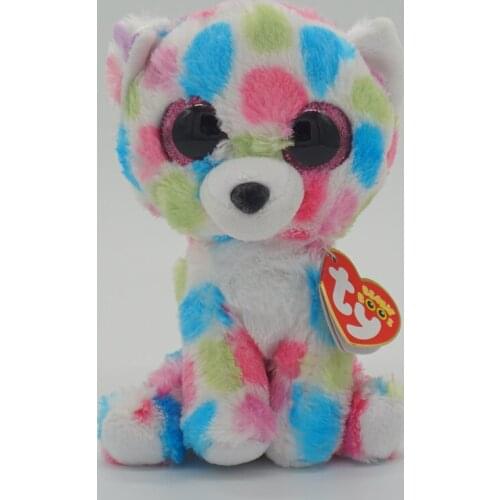 Ty Beanie Boos Big Eyes Stuffed Peas Soft Plush Animal Blue Pink Bear Doll Collection Boys Girls Child Christmas Birthday Gift