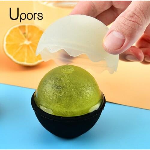 UPORS Ice Ball Maker Mold BPA Free Silicone Ice Balls for Whiskey Round Ice Cube Mold for Cocktail Scotch
