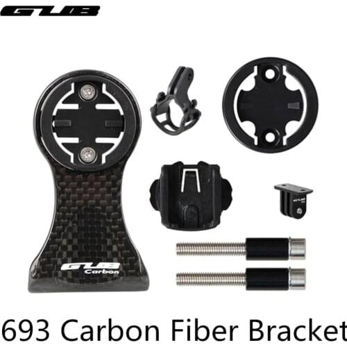 GUB 693 bike speedometer Holder For GARMIN CATEYE Bryton GoPro Stand Carbon Fibre Road Bike MTB Mount camera Flashlight bracket