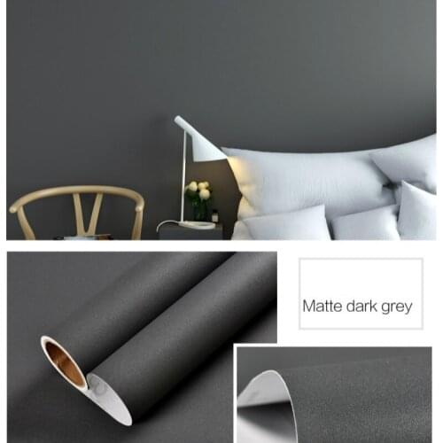 Vinyl Solid Color Furniture Renovation Stickers Waterproof Wallpaper Self Adhesive Wall Papers Oil Proof Sticker Kitchen Fixture