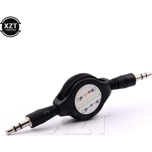 AT Newest 3.5mm RETRACTABLE AUXILIARY CABLE CORD Car audio cable Mobile computer audio cable MP3 for All phone