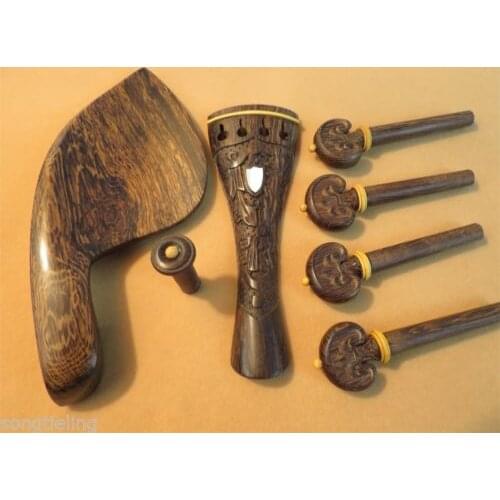 Carving fine high quality rose wood violin accessories 4/4, violin accessories