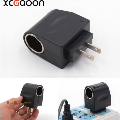 XCGaoon AC to DC Adapter Converter Car Charger input 90V - 240V Output 12V 500mA US Plug