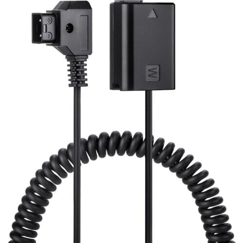 1pc Power Adapter Cable NP-FW50 Dummy Battery to D-Tap DC Connector Adapter for Sony a7r2 a7m2 a6000