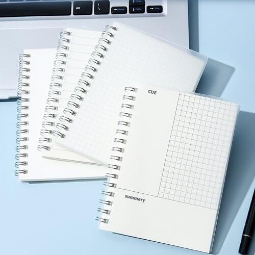 80 Sheets B5/A5/A6 Spiral Frosted Cover Notebook Blank/ Grid / Line/ Loose-leaf Planner Agenda Organizer Notepad