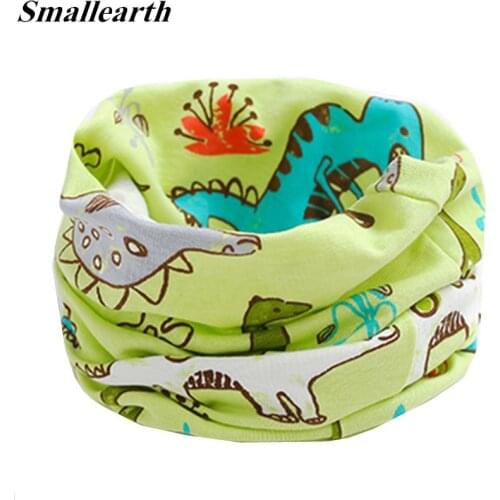 2020 Spring Autumn Cartoon Baby Scarf Winter Kids Cotton Scarf Boy Girl Ring Scarves Children Neck Collar Child Warm Neckerchief
