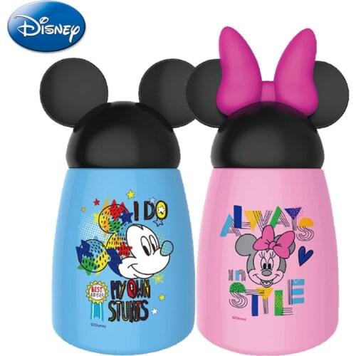 Disney color Exquisite Minnie Mickey Mouse cup 304 austenitic stainless steel Creative personality cup bottle cups 300 ml