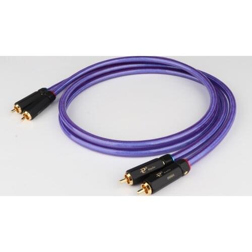 Pair X4096 Hifi Audio MC-SILVER IT 65 RCA Interconnect Cable Hifi Audio RCA Cable With Gold Plated RCA Plug Cable