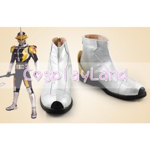 Kamen Rider Masked Rider New Den-O Cosplay Boots Shoes Men Shoes Costume Customized Accessories Halloween Party Shoes