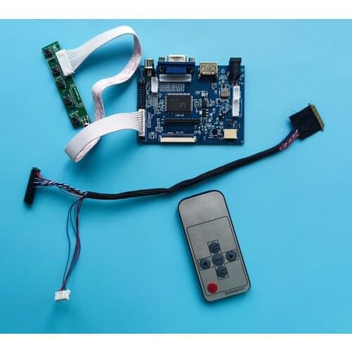 Kit For LTN140AT02-001/B01/C02/G01 WLED VGA+2AV LVDS 40Pin cable 1366*768 14" LCD screen Controller board DIY HDMI-compatible