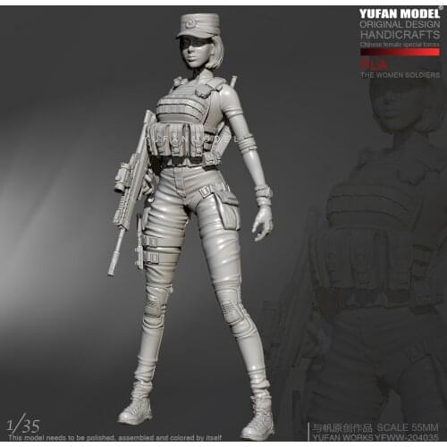 1/35 Resin Kits Women Special Forces YuFan model self-assembled YFWW35-2040