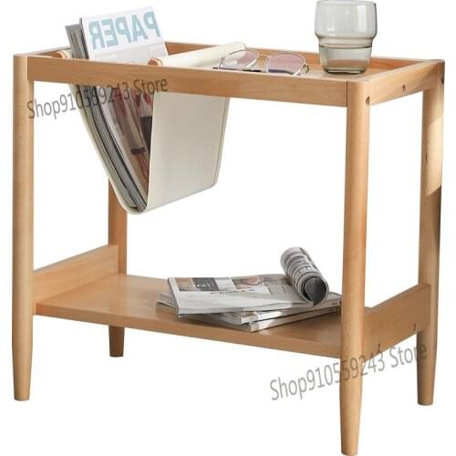 Solid Wood Sofa Side A Few Corners A Few Modern Minimalist Small Coffee Table Nordic Living Room Shelf Side Cabinet Movable Smal