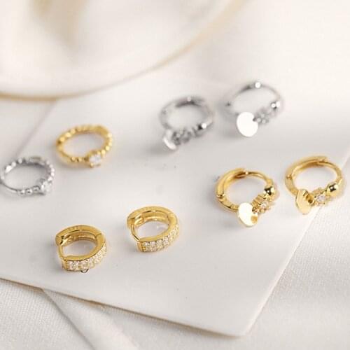 Miuoxion Retro Disc Zircon Earrings Fashion Personality Party Punk Jewelry For Women Feature Namour Charm Gift All Seasons