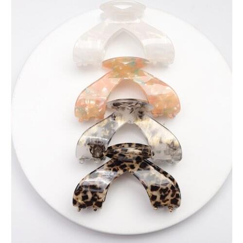 Fashion Vintage Acetate Plate Large Fish Tail Claw Crab Clip Bath Clip Womens Hair Accessories Headdress Jewelry