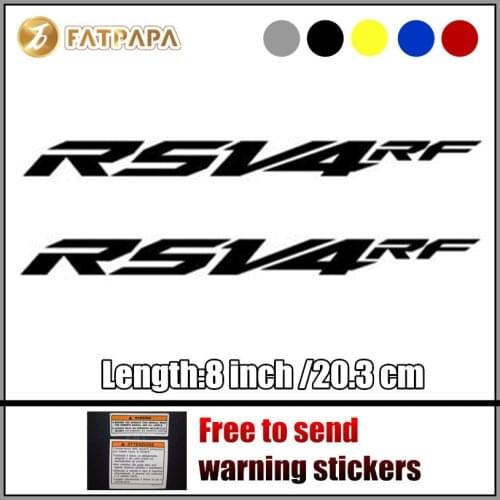 Motorcycle bike Fuel tank Wheels Fairing notebook Luggage helmet MOTO Sticker decals For Aprilia RSV4 rf